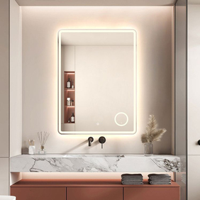 Огледало за баня с нагревател + малко козметично 60,70см